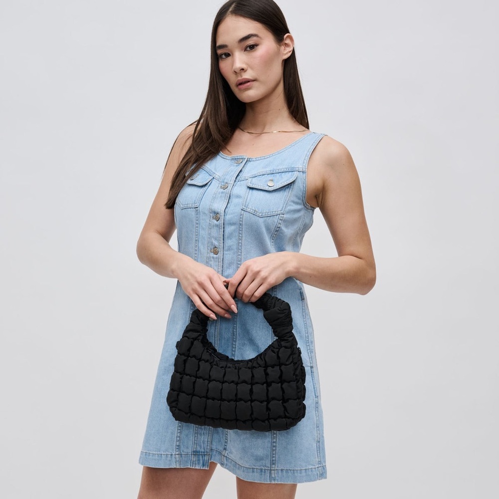 Sol & Solene Black Quilted Handbag - NWT